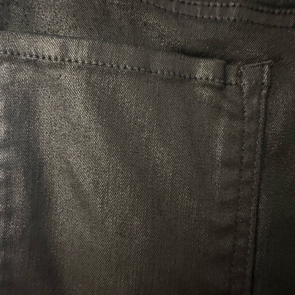 Banana republic black coated stretch jean. - Picture 6 of 9